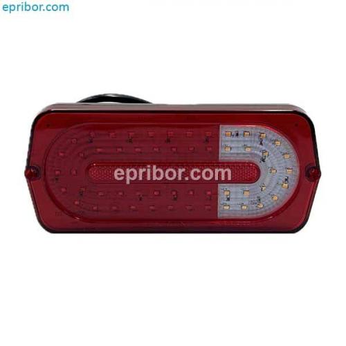 132.3716-502 со жгутом LED тюнинг Люкс 12В (КЭП)` Фонарь задний (ан.ФП 132-500), УАЗ, ГАЗ, прицепы