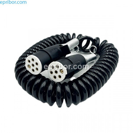 Кабель электрический полуприцепа 4,5 метра (без бренда)` S-type 6+1-полюсов, с металл. +